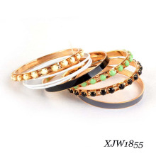 Bead Enamel Iron Bangle Set (XJW1855)